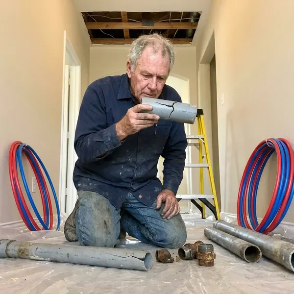 Local polybutylene plumbing replacement by CKV Plumbing, Burlington, VT