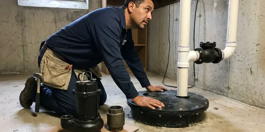Basement Sump Pump Installation near Burlington