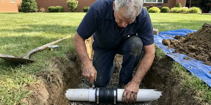 Sewer Line Replacement in Burlington