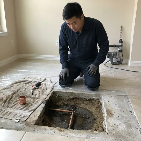 Slab Leak Repair near Burlington, VT