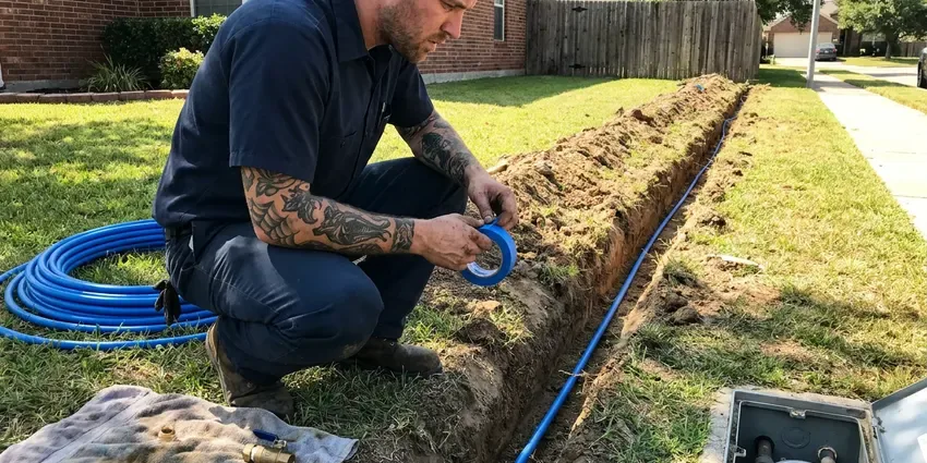 Water Line Installation in Burlington